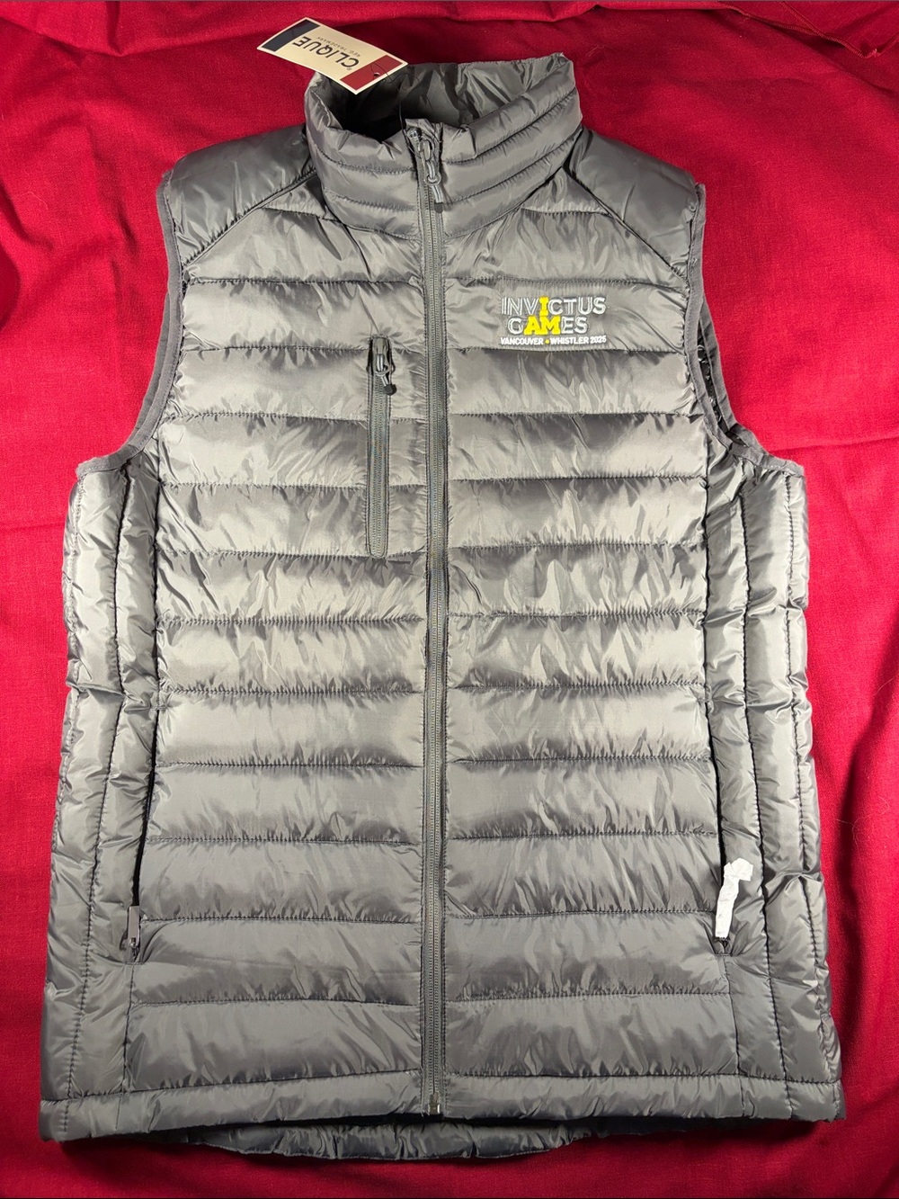 Invictus Games Vancouver/Whistler 2025 Men's Gray Quilted Packable Vest